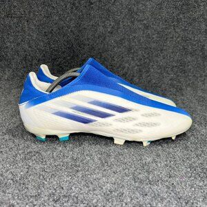 Adidas X Speedflow .3 Laceless FG Soccer Cleat Men Size 11.5 White Legacy Indigo